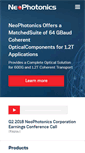 Mobile Screenshot of neophotonics.com